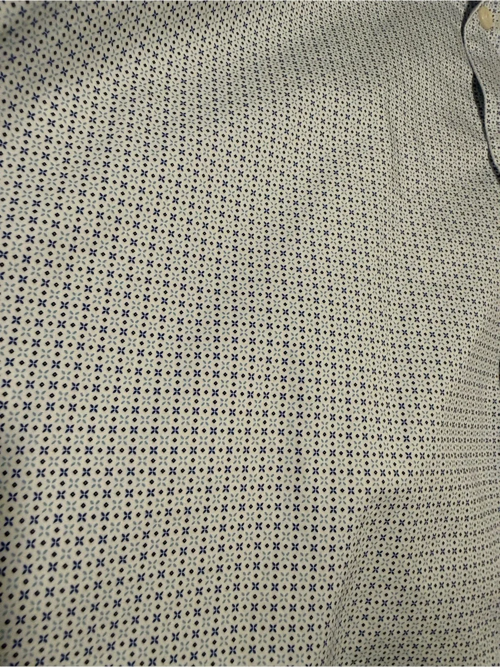 Men's Light Blue Micro-Check Dress Shirt - Brand: Peter Millar